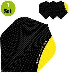 Designa Standaard Dartflights - Geel afbeelding