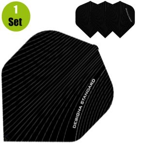 Designa Standaard Dartflights - Zwart afbeelding