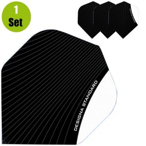 Designa Standaard Dartflights - Wit afbeelding