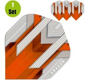Amazon Silver Dartflights - Oranje
