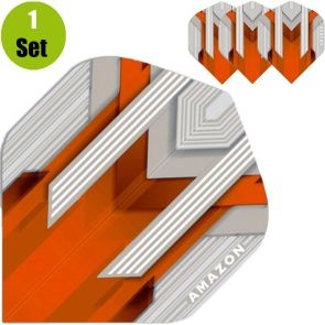 Amazon Silver Dartflights - Oranje afbeelding