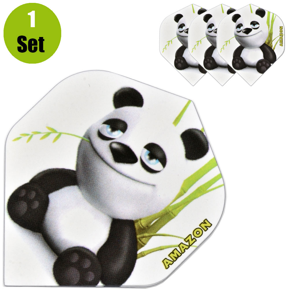 Amazon Dart Flights - Panda afbeelding