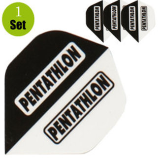 Pentathlon Pentathlon Dartflights - Zwart Wit