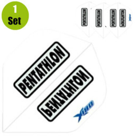 Pentathlon Pentathlon Xtream 180 Dartflights - Wit Pentathlon Pentathlon Xtream 180 Dartflights - Wit