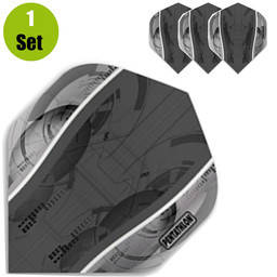 Pentathlon Pentathlon Silver Edge Dartflights - Zwart afbeelding