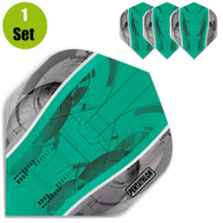 Pentathlon Pentathlon Silver Edge Dartflights - Jade