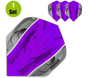 Pentathlon Pentathlon Silver Edge Dartflights - Paars