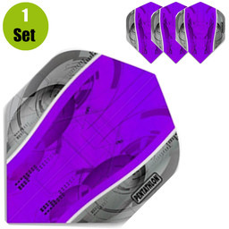 Pentathlon Pentathlon Silver Edge Dartflights - Paars afbeelding