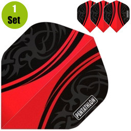 Pentathlon Pentathlon Vizion Swish Dartflights - Rood afbeelding