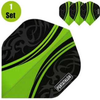 Pentathlon Pentathlon Vizion Swish Dartflights - Groen