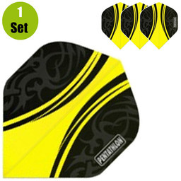 Pentathlon Pentathlon Vizion Swish Dartflights - Geel afbeelding