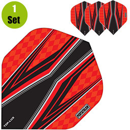 Pentathlon Pentathlon TDP Lux Vision Black Dartflights - Rood afbeelding