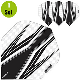Pentathlon Pentathlon TDP Lux Vision Black Dartflights - Wit afbeelding