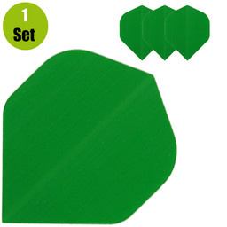Poly Plain Dartflights - Groen afbeelding