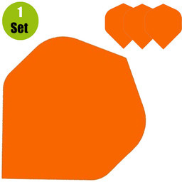 Lena Poly Plain Dartflights - Oranje afbeelding