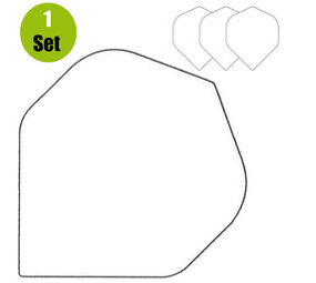 Lena Poly Plain Dartflights - Wit