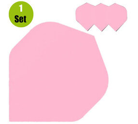Lena Poly Plain Dartflights -  Fluor Roze Lena Poly Plain Dartflights -  Fluor Roze