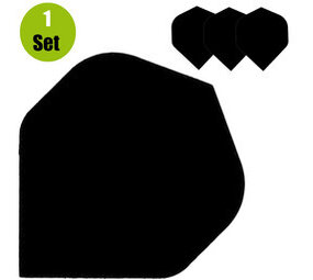 Lena Poly Plain Dartflights - Zwart Lena Poly Plain Dartflights - Zwart