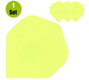 Lena Poly Plain Dartflights - Neon Geel Lena Poly Plain Dartflights - Neon Geel