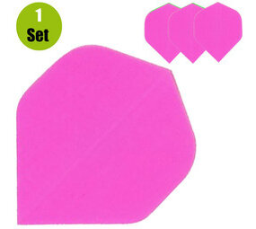 Lena Poly Plain Dartflights - Neon Roze Lena Poly Plain Dartflights - Neon Roze