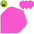 Poly Plain Dartflights - Neon Roze Poly Plain Dartflights - Neon Roze