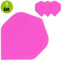 Lena Poly Plain Dartflights - Neon Roze afbeelding