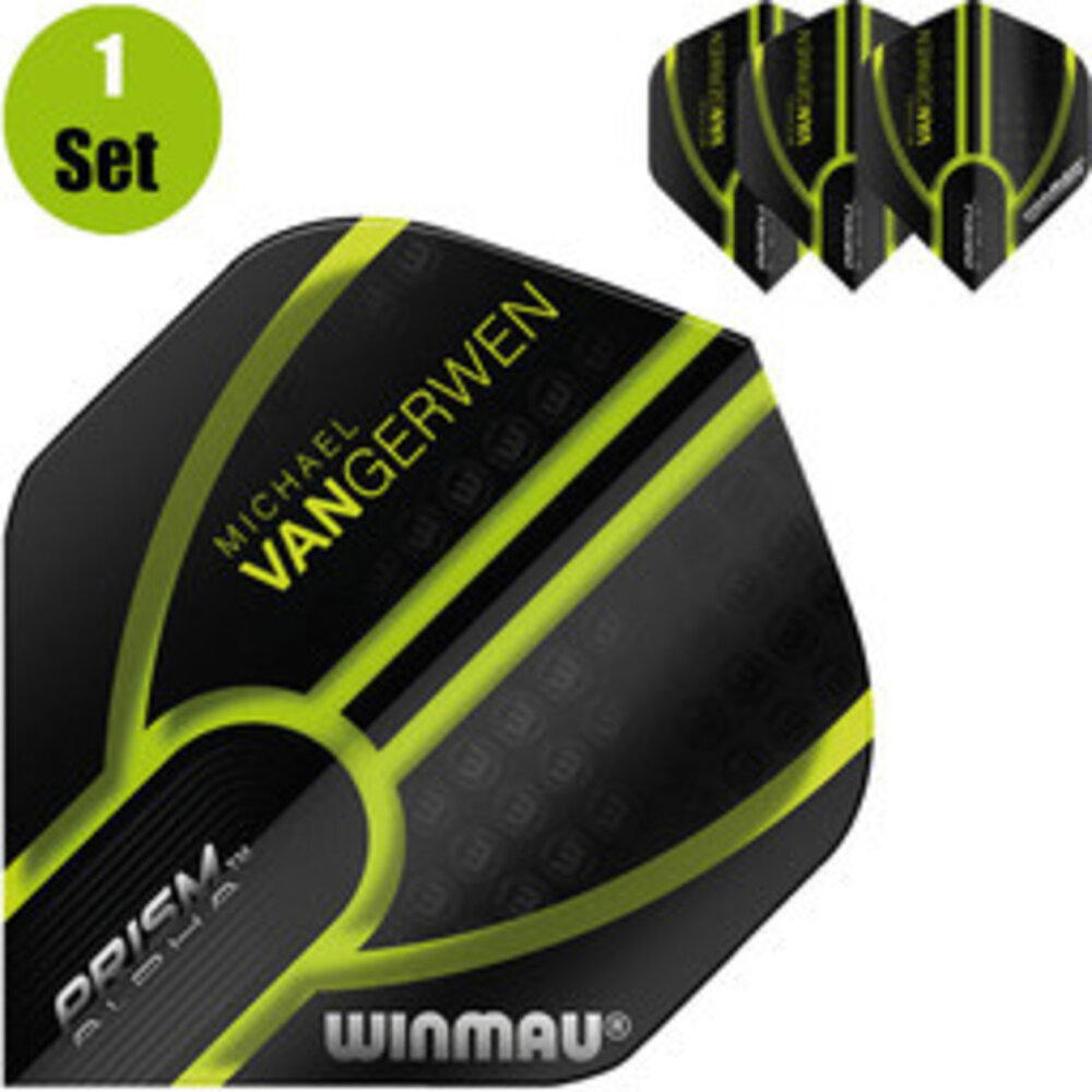 Winmau Michael van Gerwen Prism Alpha MvG Black-Green 143 Winmau Michael van Gerwen Prism Alpha MvG Black-Green 143