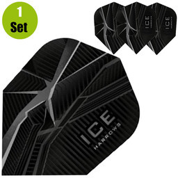 Harrows ICE Dartflights - Zwart afbeelding 1