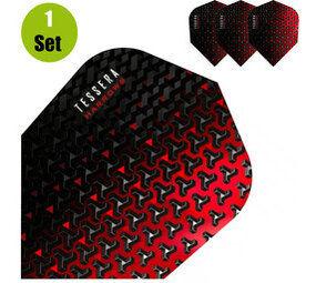Harrows Harrows Tessera Dartflights - Rood Harrows Harrows Tessera Dartflights - Rood