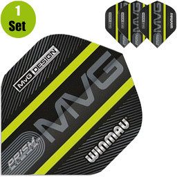 Alette Freccette WINMAU Prism Alpha – Michael Van Gerwen, Extra Spesse 100 Micron, 10 Set (30 Alette) - 3