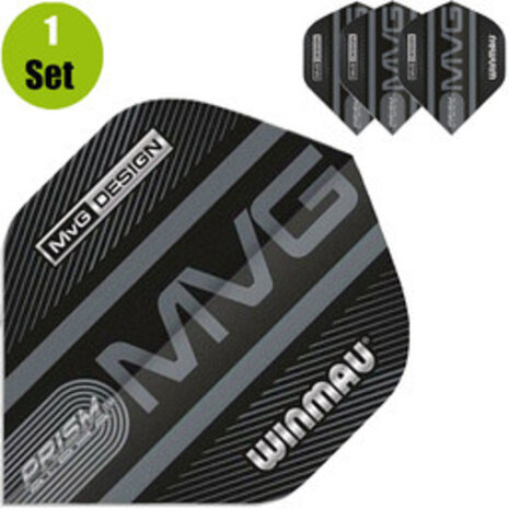 Winmau Michael van Gerwen Prism Alpha MvG 2021 Black-Grey Winmau Michael van Gerwen Prism Alpha MvG 2021 Black-Grey