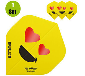 Bulls Bulls Smiley Dartflights - Heart Eyes Bulls Bulls Smiley Dartflights - Heart Eyes