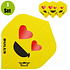 Bulls Smiley Dartflights - Heart Eyes