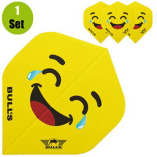 Bulls Bulls Smiley Dartflights - Laugh Crying