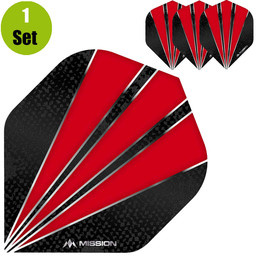 Mission Flare Dart Flights - Rood afbeelding
