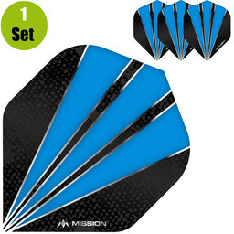 Mission Flare Dart Flights - Aqua afbeelding