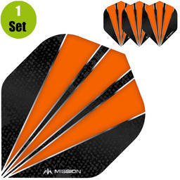 Mission Flare Dart Flights - Oranje afbeelding