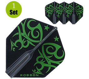 Robson Robson Standaard Tribal Dartflights - Groen Robson Robson Standaard Tribal Dartflights - Groen