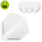 Robson Robson Standaard Dartflights - Wit Robson Robson Standaard Dartflights - Wit
