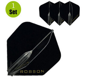 Robson Robson Standaard Dartflights - Zwart Robson Robson Standaard Dartflights - Zwart