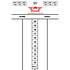 Dart Scorebord Flex 30x45 cm