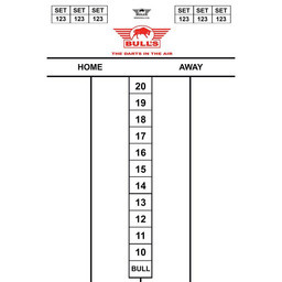 Bulls Dart Scorebord Flex 30x45 cm afbeelding