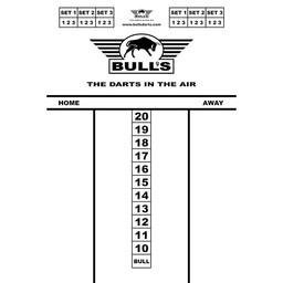 Bulls Budget Dart Scorebord 30x45 cm afbeelding