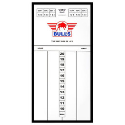 Bulls Styreen Scorebord 30x60 cm afbeelding