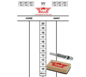 Bulls Flex scorebord SET 45x30 cm Bulls Flex scorebord SET 45x30 cm