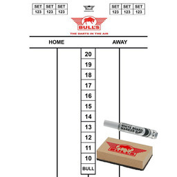 Bulls Flex scorebord SET 45x30 cm afbeelding