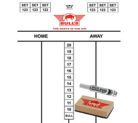 Bulls Flex scorebord SET 35x25 cm