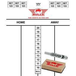 Bulls Flex scorebord SET 35x25 cm afbeelding