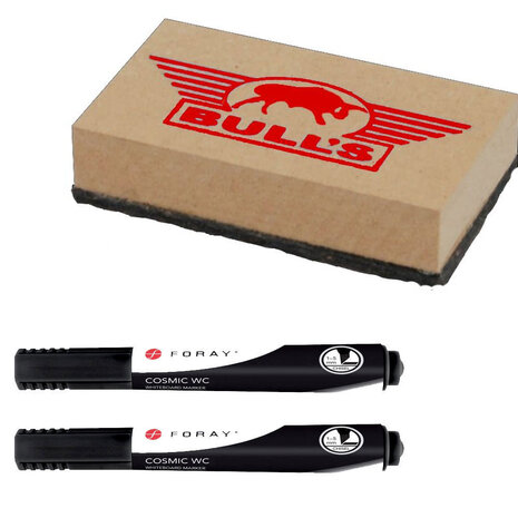 Bulls Bulls Dartscorebord Wisser + Stiften Bulls Bulls Dartscorebord Wisser + Stiften