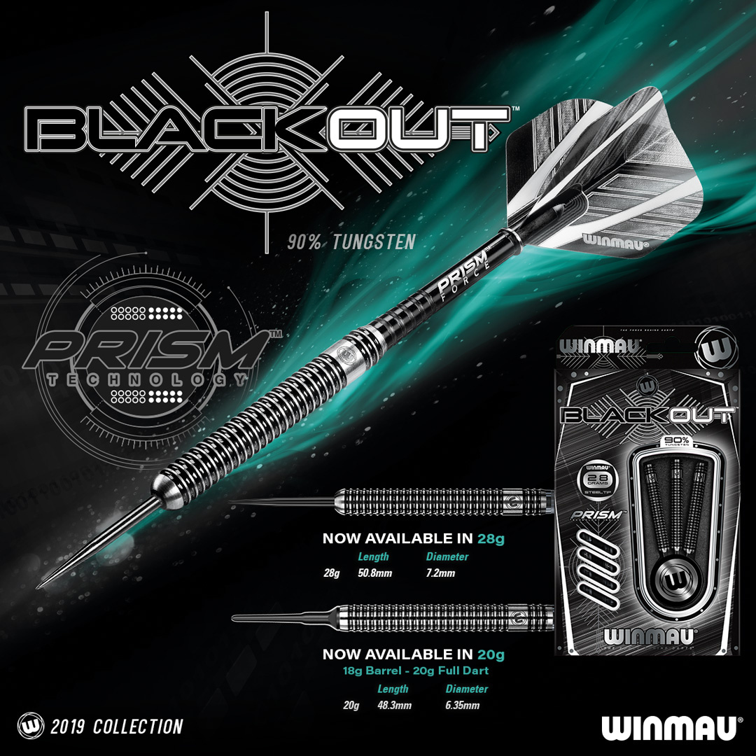 Winmau Black Out Dartpijlen Winmau Black Out Dartpijlen